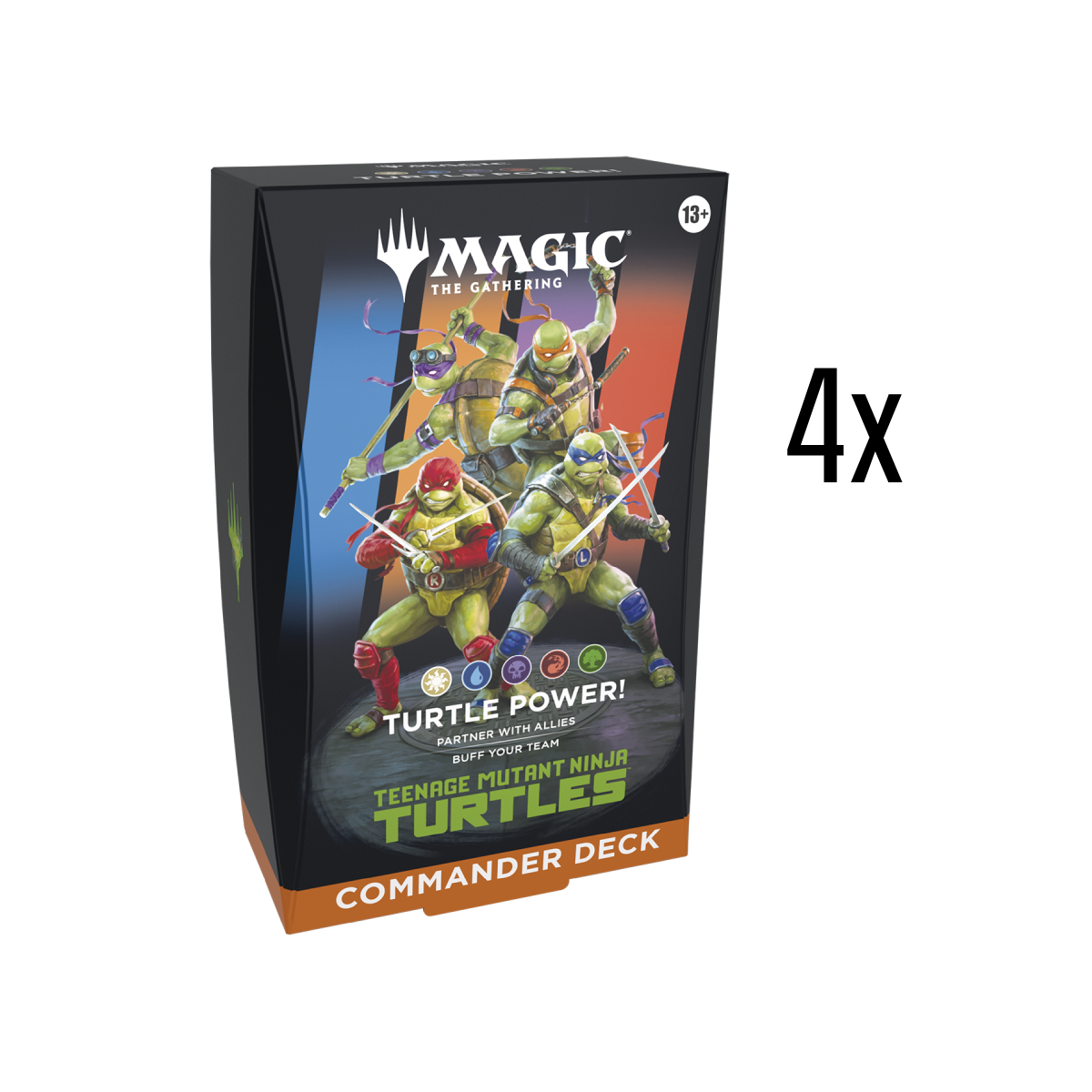 Teenage Mutant Ninja Turtles: Turtle Power Commander Deck Set of 4 - Preorder