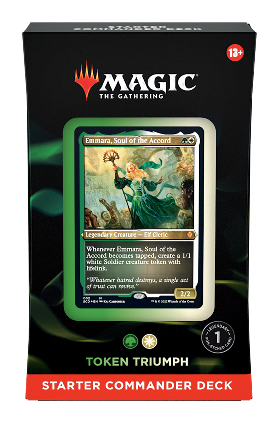 mtg commander starter deck I currently know zero about but picked up my first and card sleeves last night. Does anyone have any advice or recommendations on any cards that would be card deck MTG Token Triumph Starter Commander