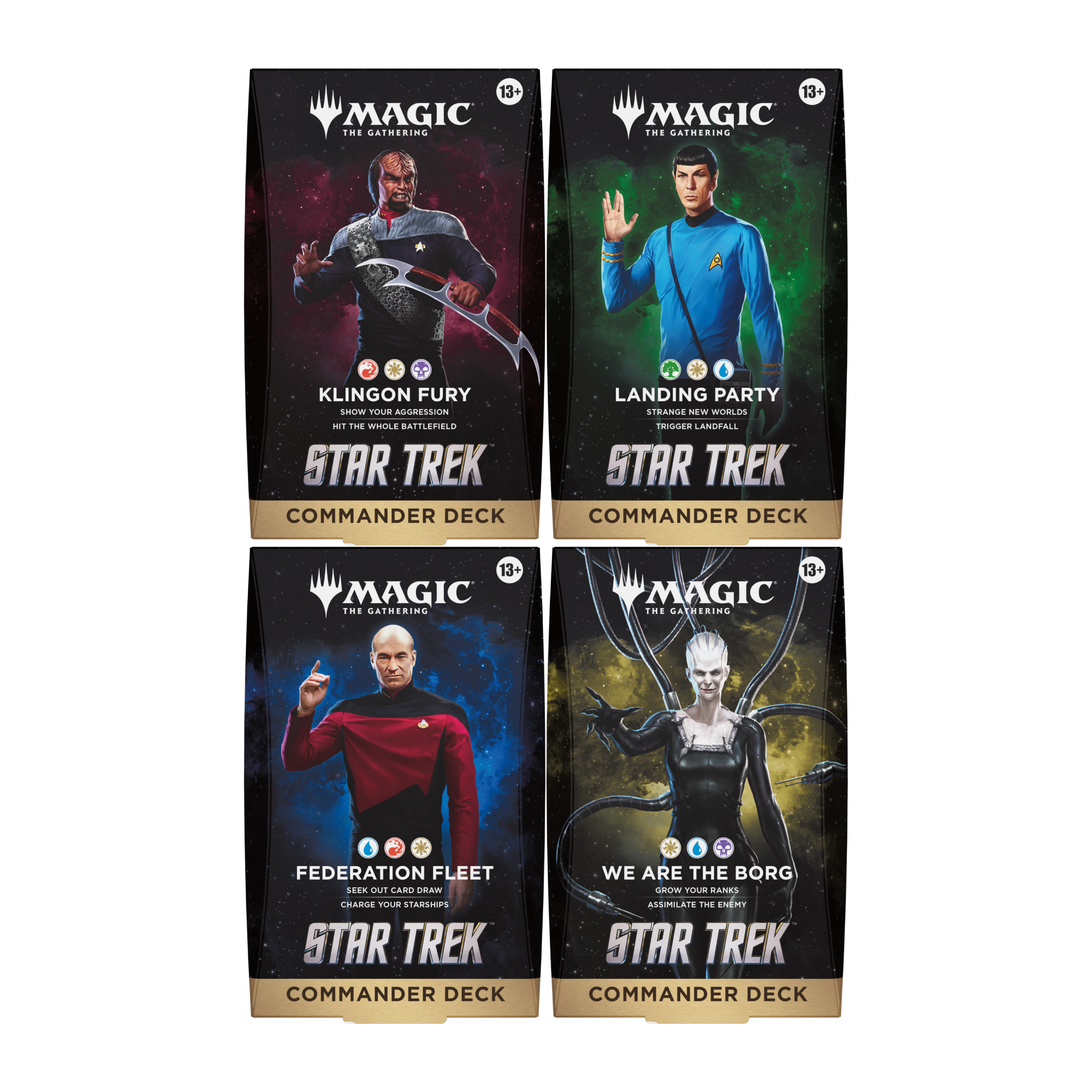 Star Trek Commander Deck Set of 4 - Preorder