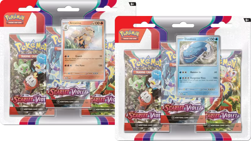 Scarlet and Violet 3 Pack Blister