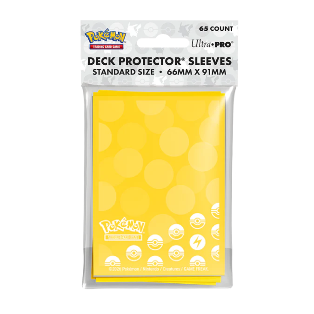 Energy - Lightning Type 65ct DECK PROTECTOR® Sleeves for Pokémon