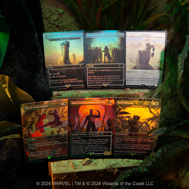 Secret Lair x Marvel Black Panther Rainbow Foil Edition