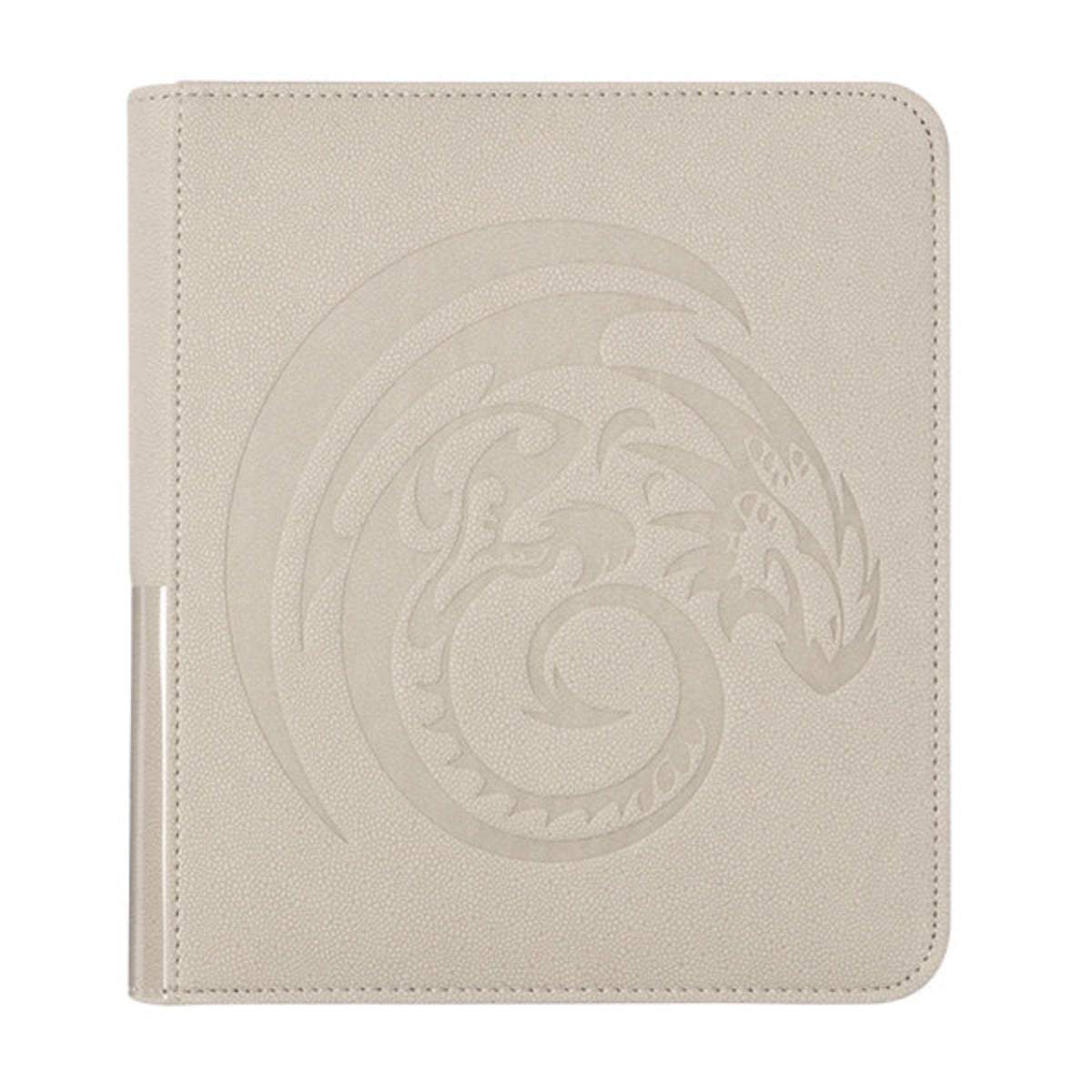 Dragon Shield Ashen White 160 Card Binder Zipster