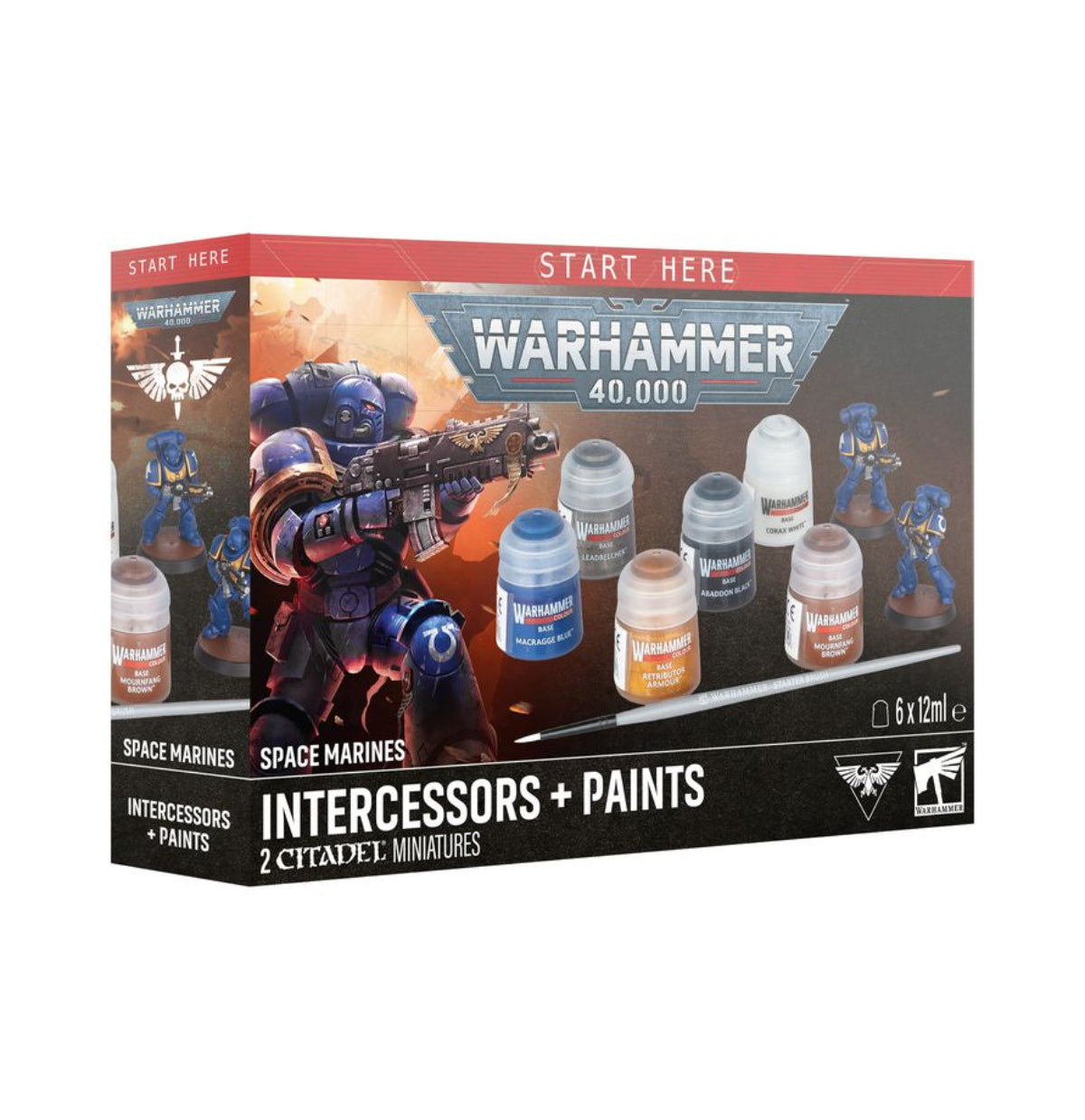 Warhammer 40k Space Marines Intercessors and Paint Set - Preorder