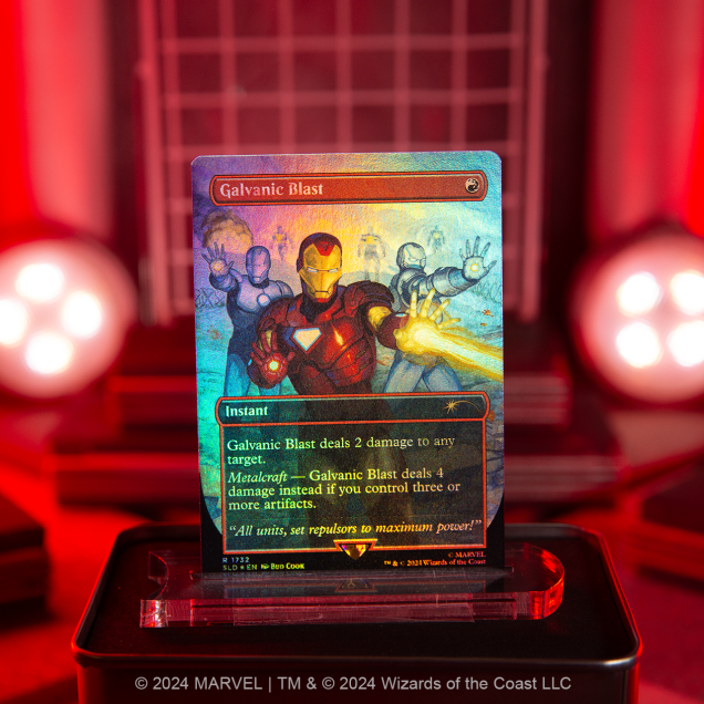 Secret Lair x Marvel Iron Man Rainbow Foil Edition