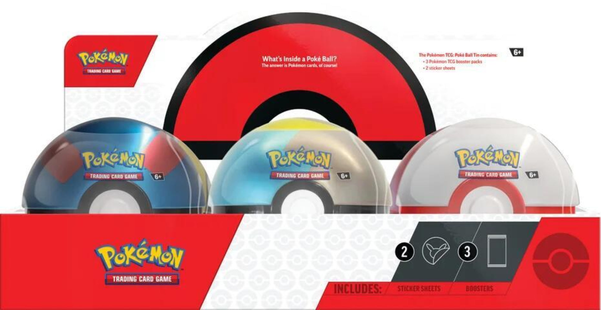 Poké Ball Tin Display Q4 2024 (6 Tins)