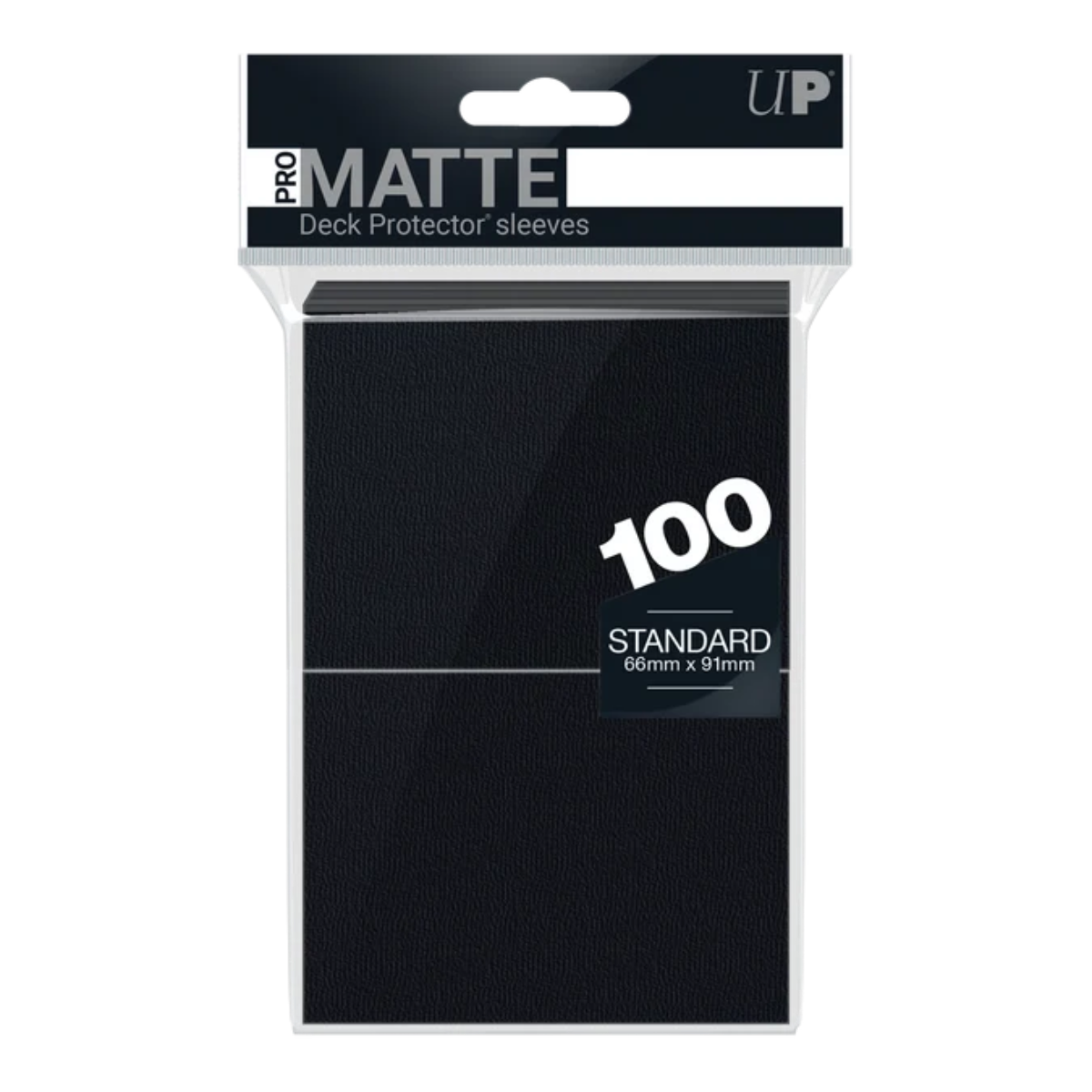 Ultra Pro 100ct Standard Deck Protector Sleeves - Matte Black