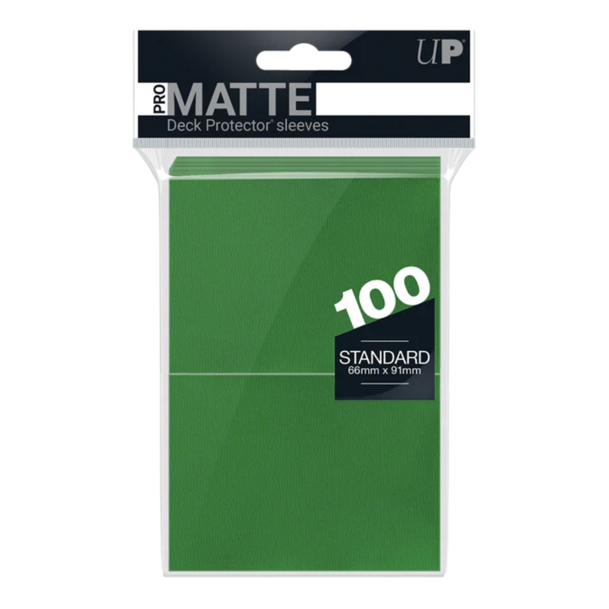 Ultra Pro 100ct Standard Deck Protector Sleeves - Matte Green