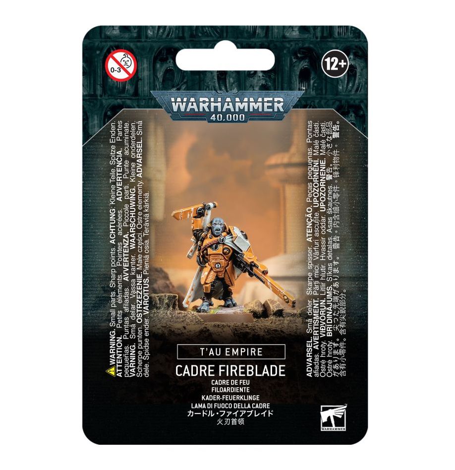 cadre fireblade warhammer 40k tau empire miniature assembled