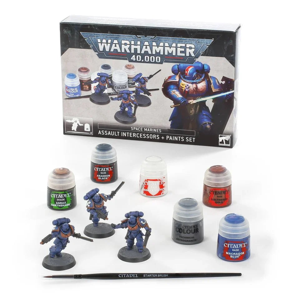 Warhammer 40k: Assault Intercessors + Paints Set