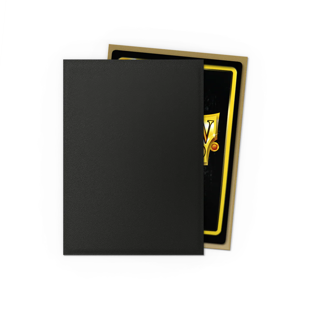 Dragon Shield Game Sleeves 100ct - Matte Dual Black & Gold Standard