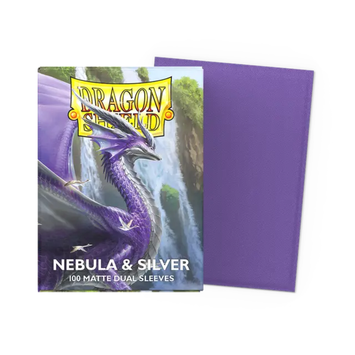 Dragon Shield Game Sleeves 100ct - Matte Dual Nebula & Silver Standard