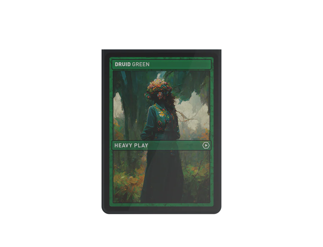 Heavy Play Curv Sleeves Standard 100 Ct Druid Green