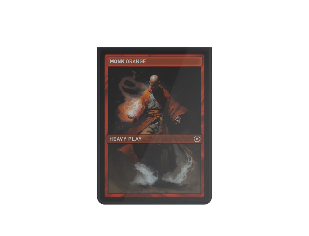 Heavy Play Curv Sleeves Standard 100 Ct Monk Orange