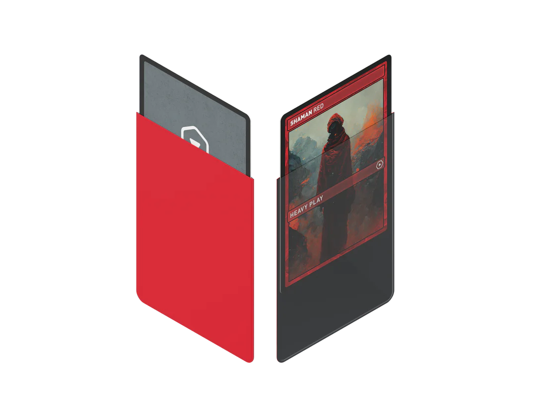 Heavy Play Curv Sleeves Standard 100 Ct Shaman Red