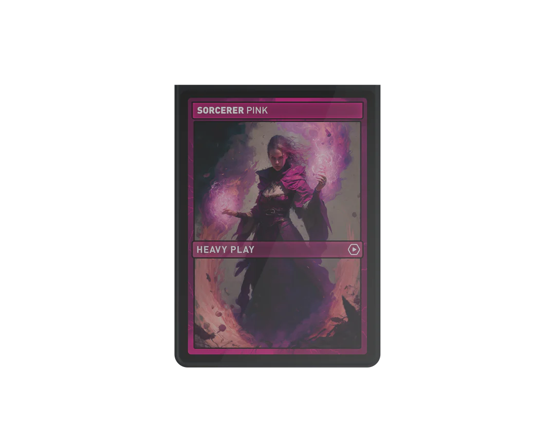 Heavy Play Curv Sleeves Standard 100 Ct Sorcerer Pink