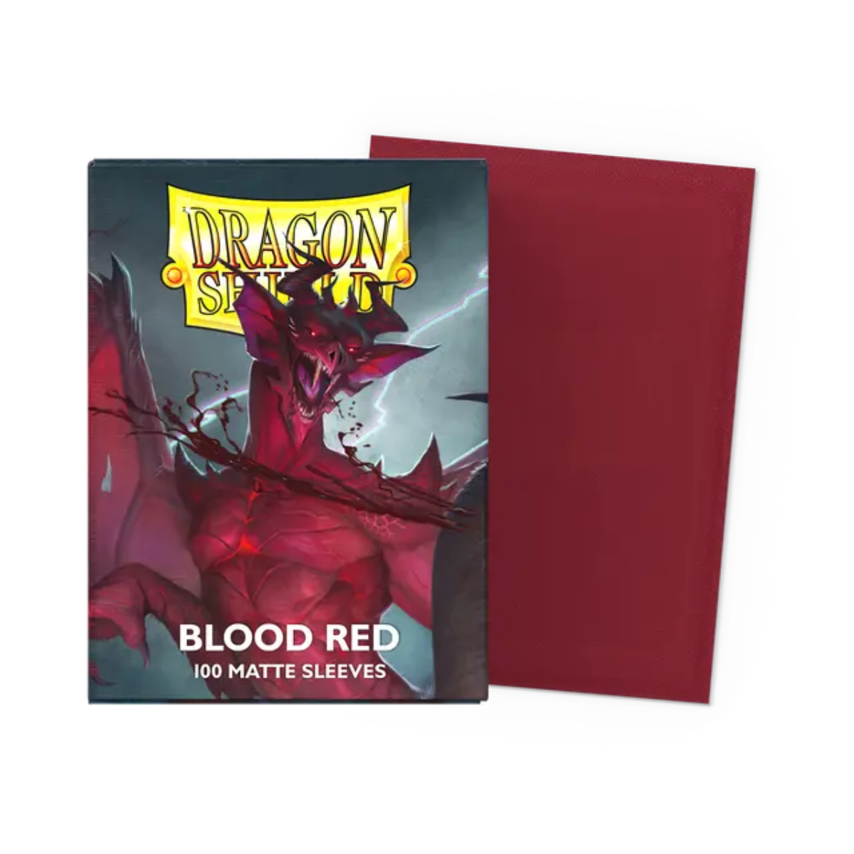 Dragon Shield Game Sleeves 100ct - Matte Blood Red
