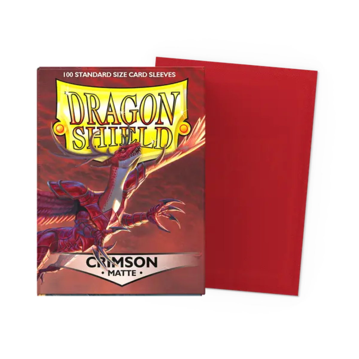 Dragon Shield Game Sleeves 100ct - Matte Crimson