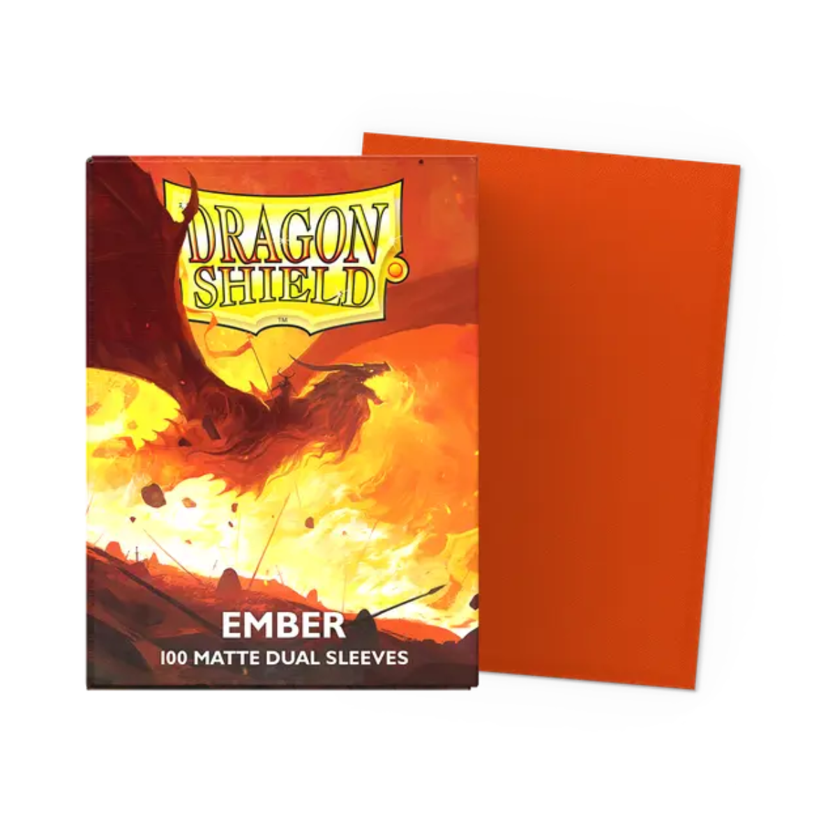 Dragon Shield Game Sleeves 100ct - Matte Dual Ember