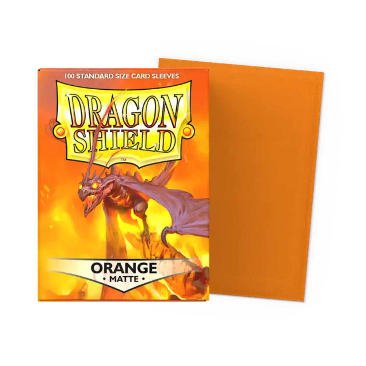 Dragon Shield Game Sleeves 100ct - Matte Orange
