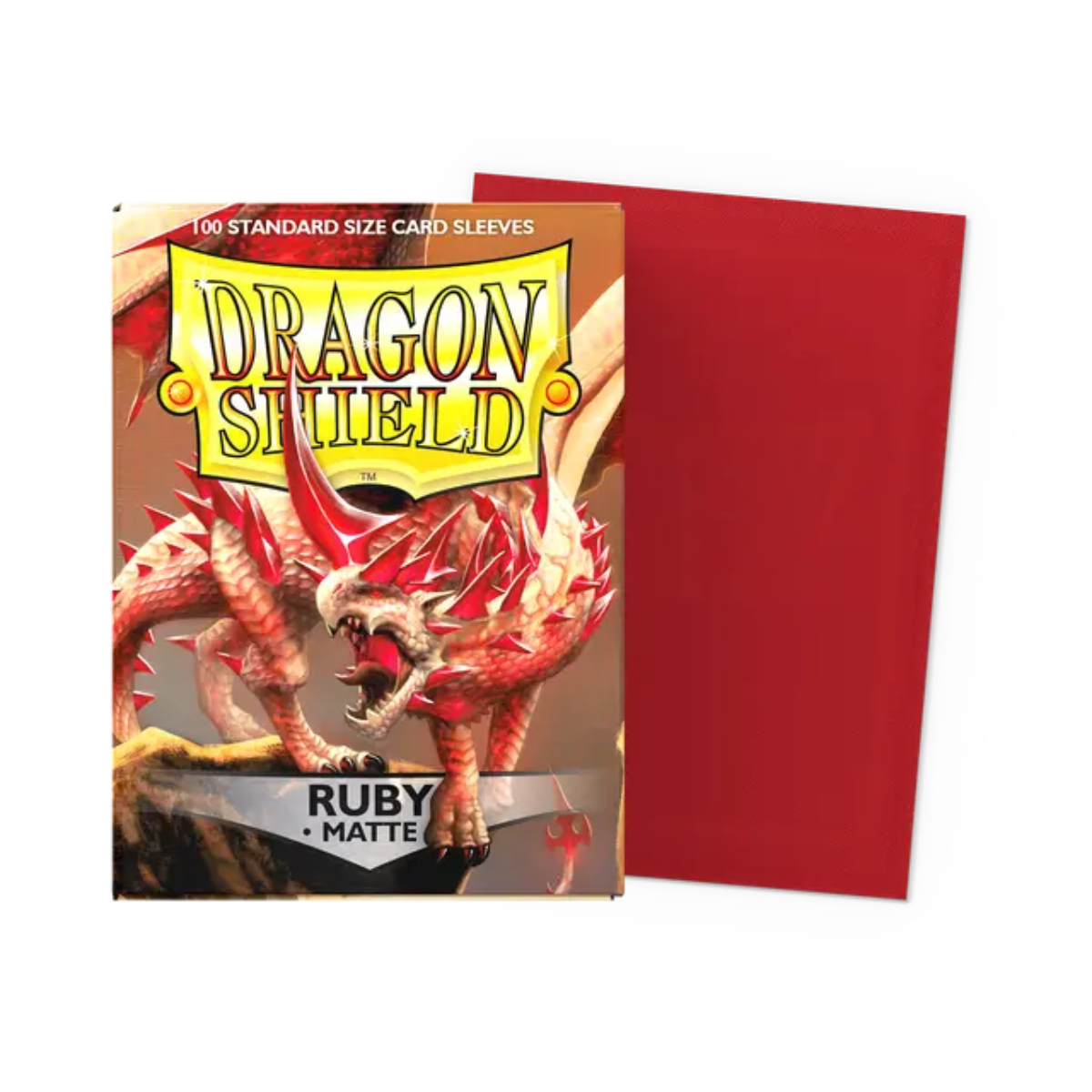 Dragon Shield Game Sleeves 100ct - Matte Ruby