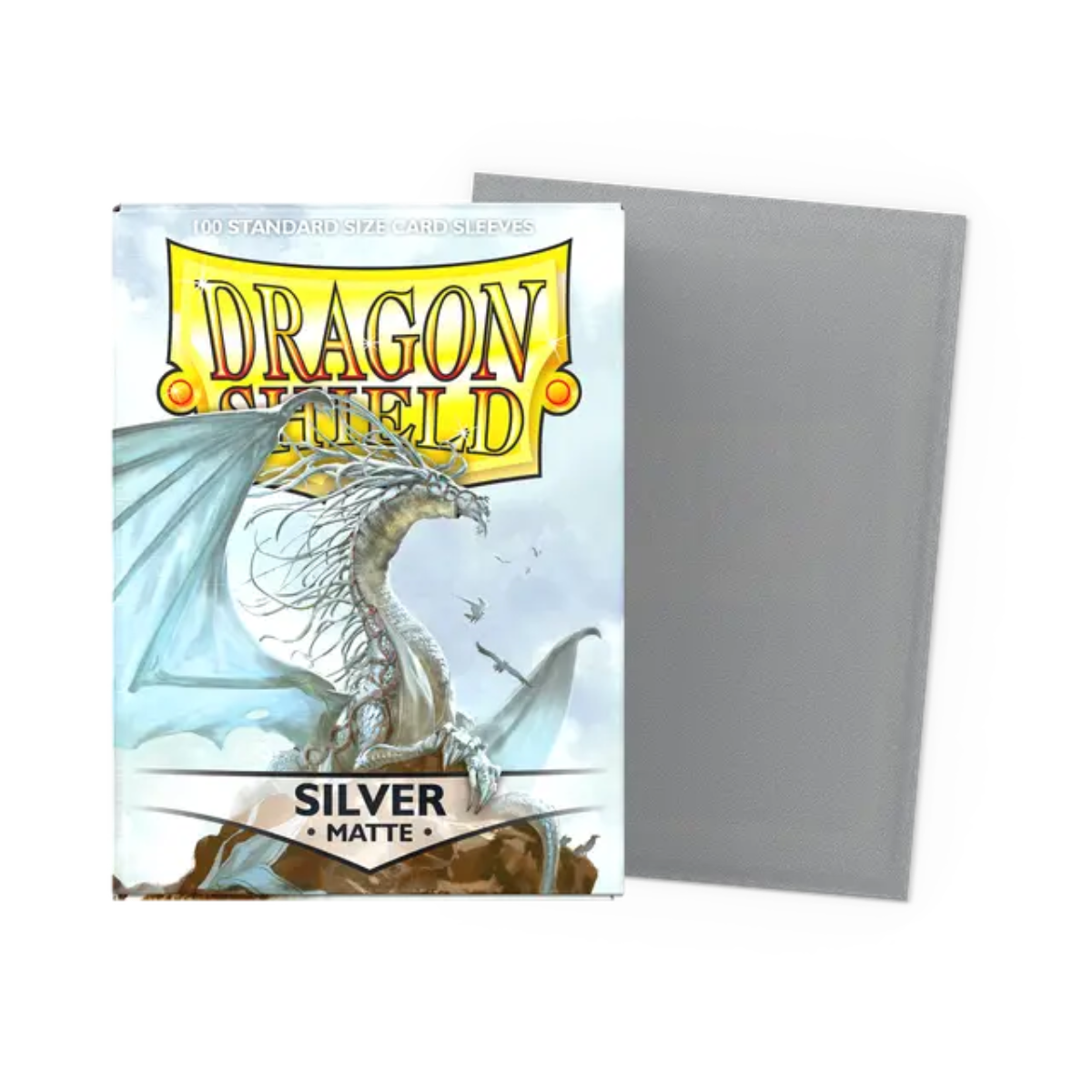 Dragon Shield Game Sleeves 100ct - Matte Silver
