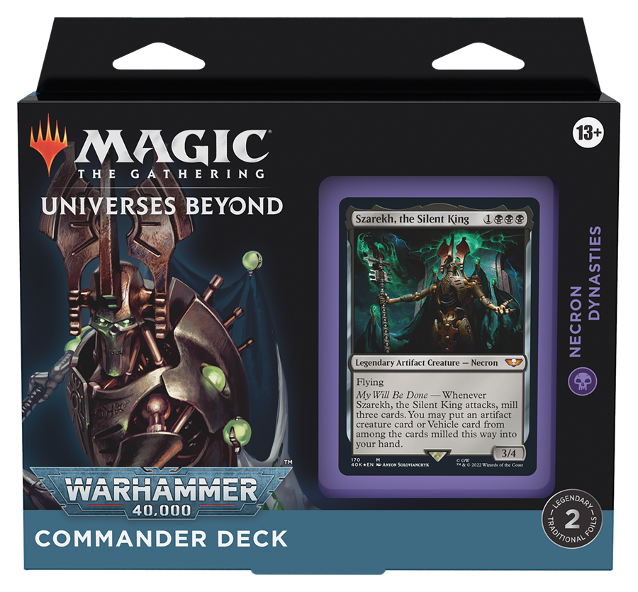 necron dynasties commander deck warhammer 40k mtg