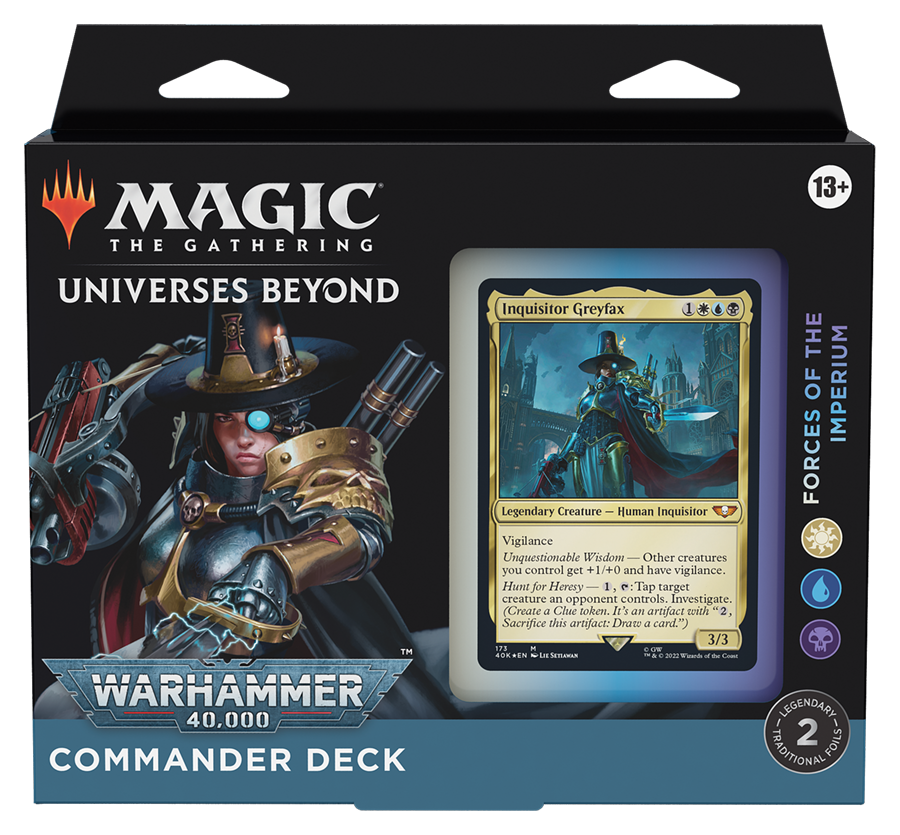 forces of the imperium warhammer 40k commander deck mtg