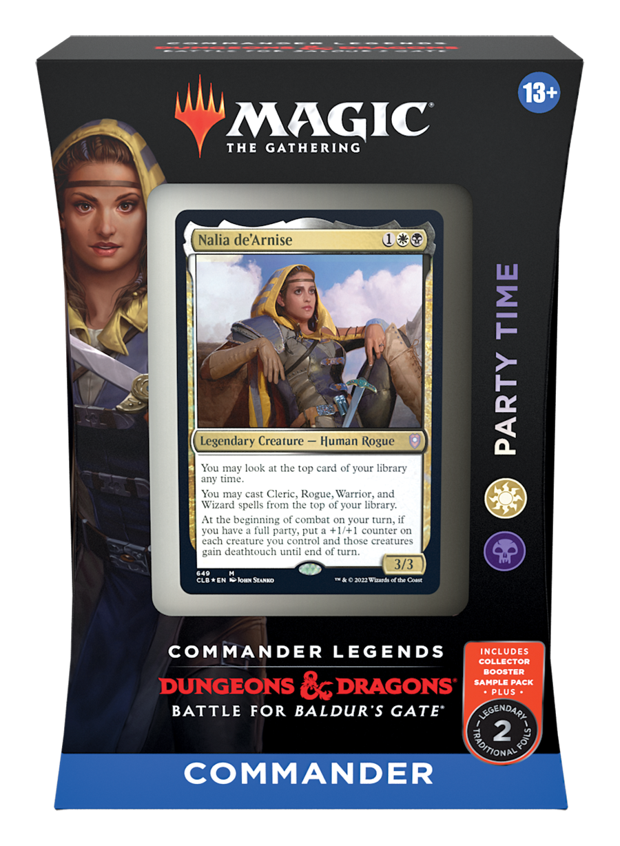 commander legends baldurs gate dungeons and dragons party time deck mtg