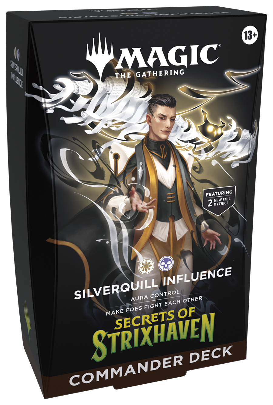 mtg double sided cards strixhaven Secrets of Strixhaven Silverquill Influence Commander Deck
