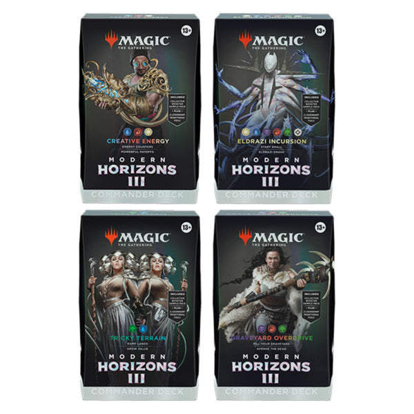 mtg modern horizons 3 commander precons Magic: The Gathering Deck frame card of rarity Rare or higher and 1 Traditional Foil alt The Professor's evaluation on the