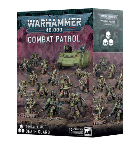 new death guard combat patrol 2025 13 green painted miniatures