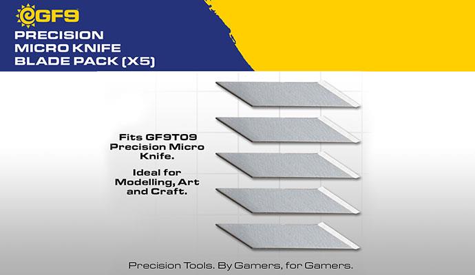 GF9T10 “Precision” Micro Knife Blade Pack (x5)