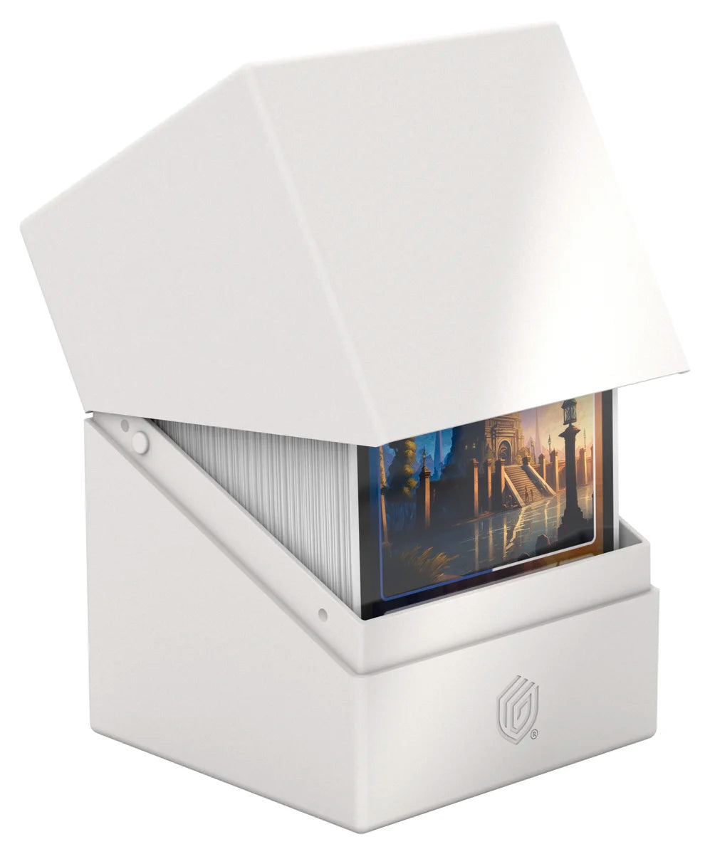 Boulder 100 Solid Deck Box - White