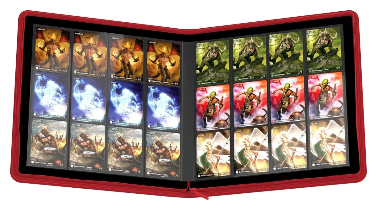 Ultimate Guard Quadrow Zipfolio 480 Card Binder - Red