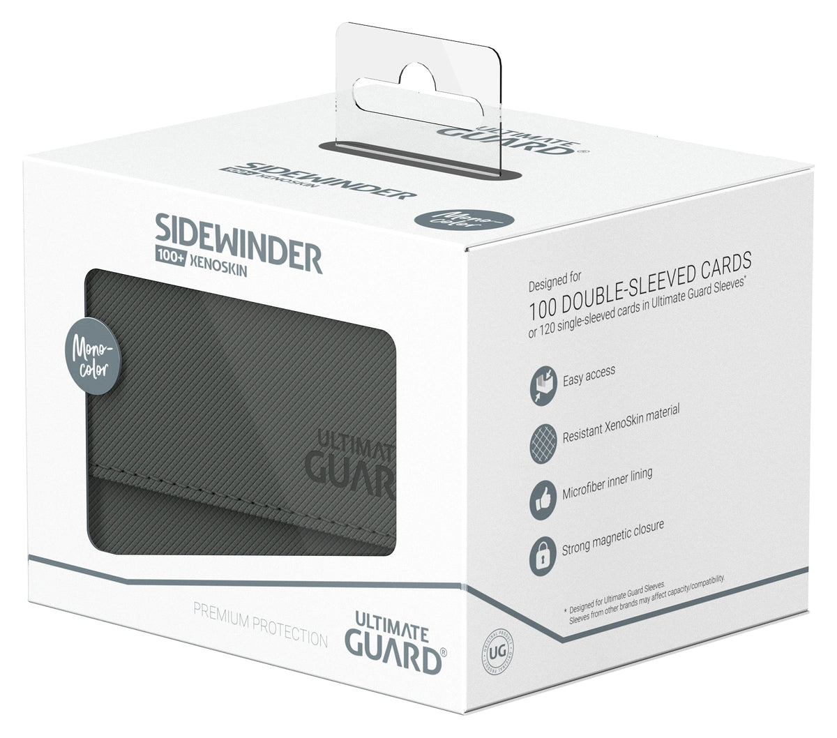 Ultimate Guard Sidewinder 100+ Xenoskin Monocolor Grey Ultimate Guard Sidewinder 100+ Xenoskin Monocolor Grey