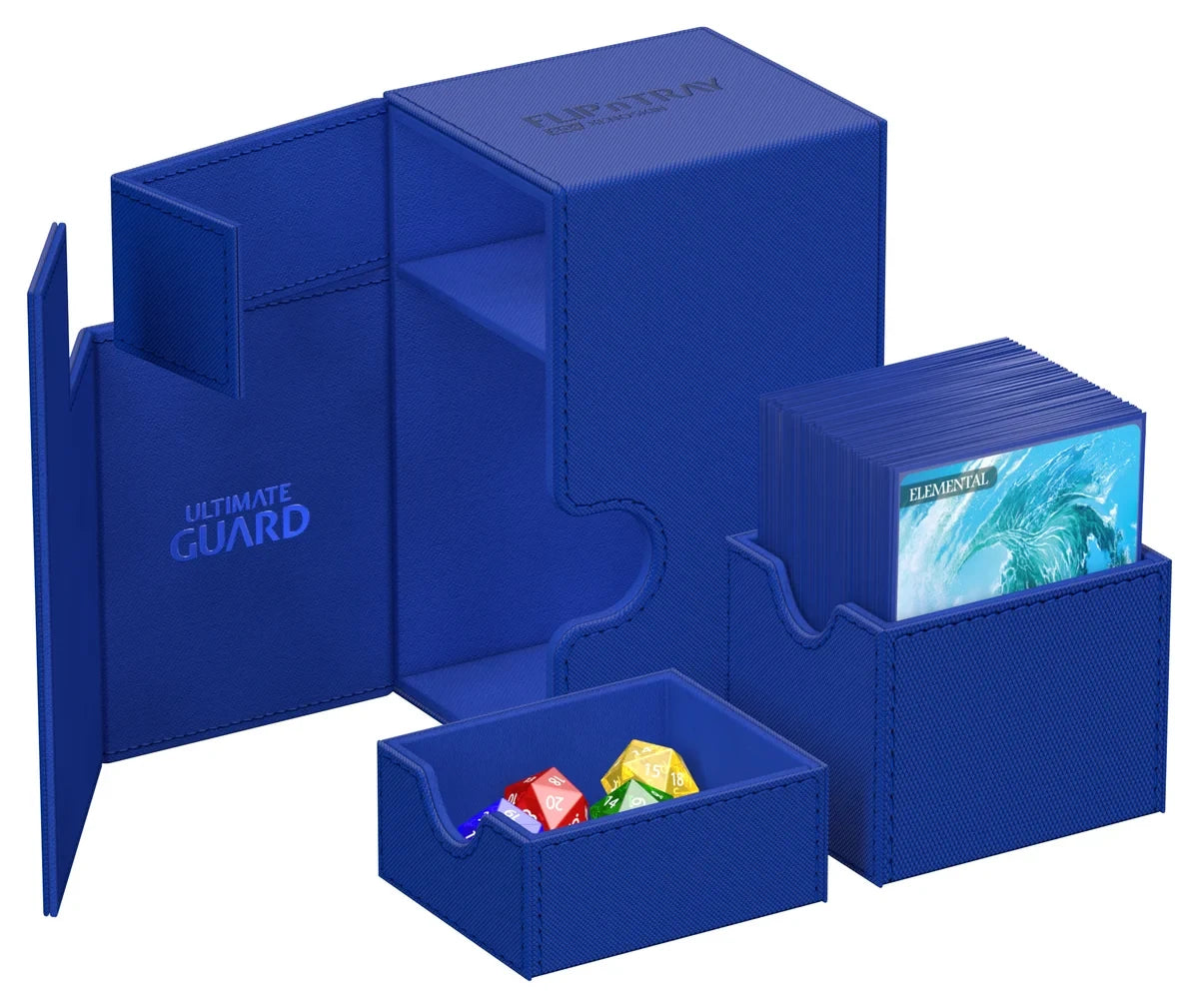 Ultimate Guard Flip n Tray 80 Blue Xenoskin Deck Box