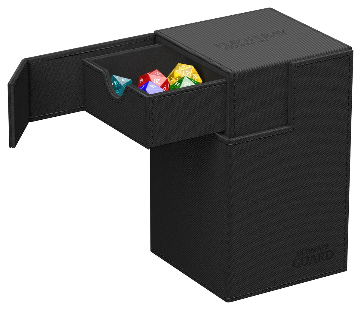 Ultimate Guard Flip n Tray 100 Black Xenoskin Deck Box