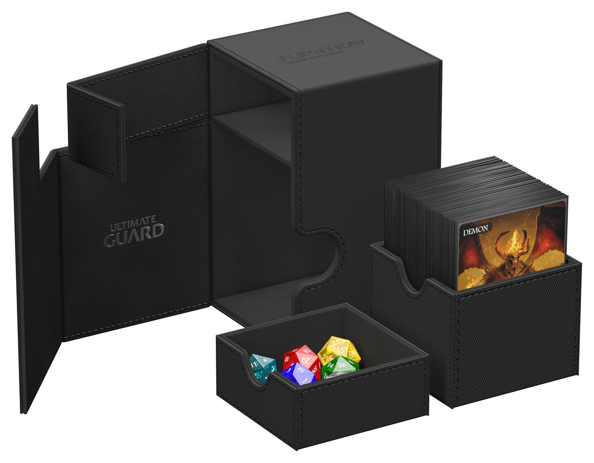 Ultimate Guard Flip n Tray 100 Black Xenoskin Deck Box