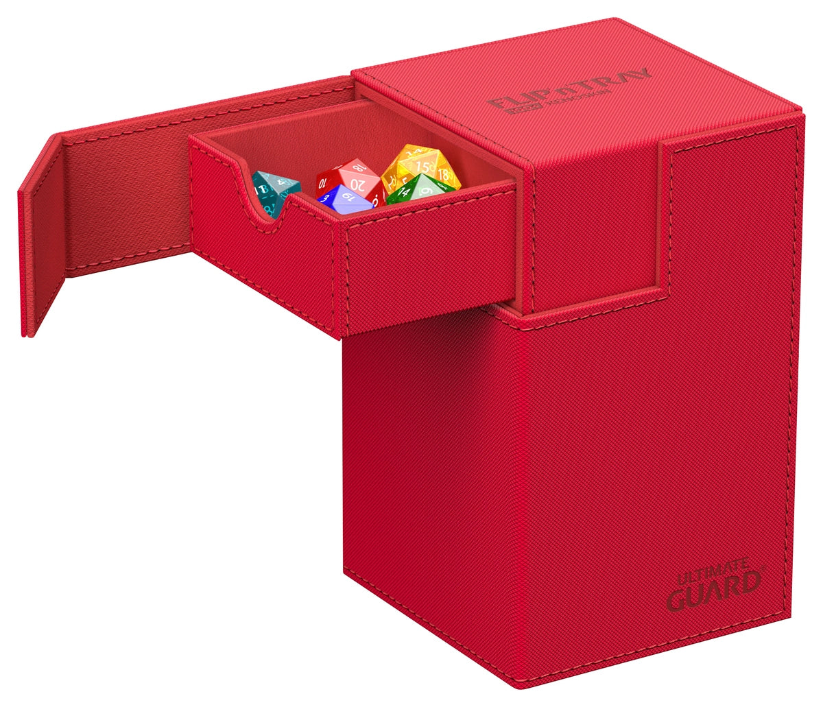 Ultimate Guard Flip n Tray 100 Red Xenoskin Deck Box