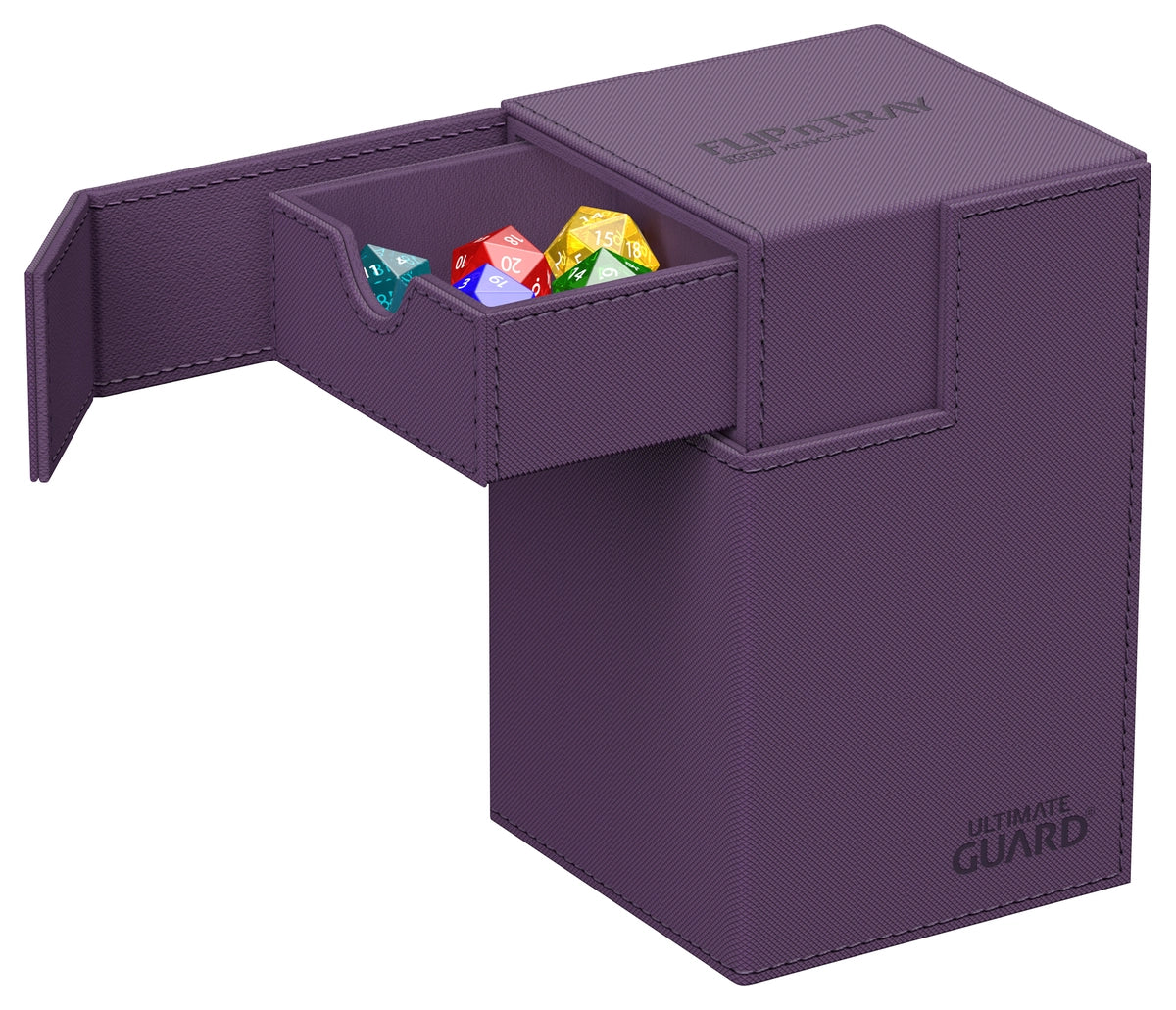 Ultimate Guard Flip n Tray 100 Purple Xenoskin Deck Box
