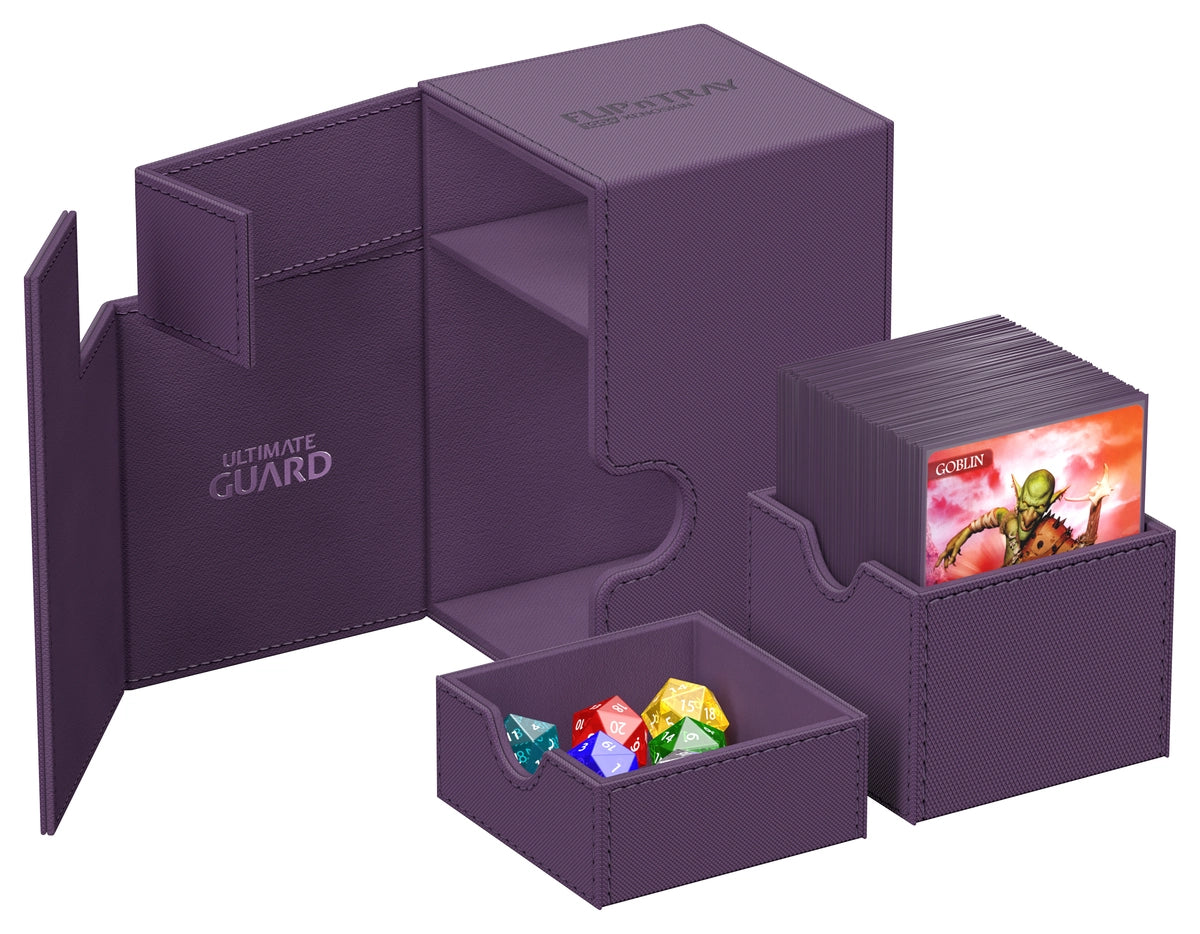 Ultimate Guard Flip n Tray 100 Purple Xenoskin Deck Box