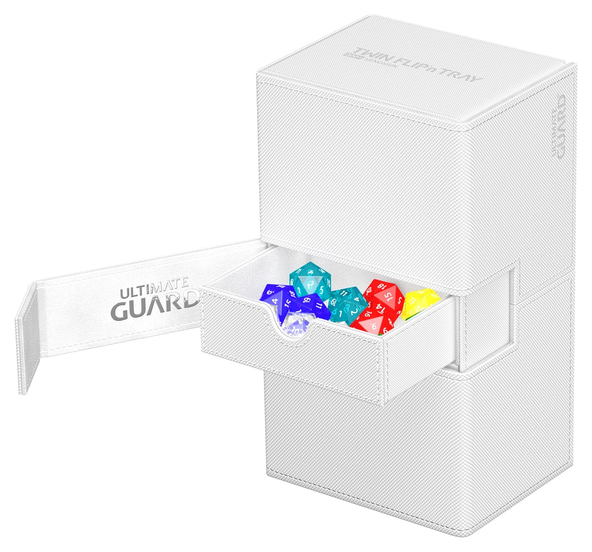 Ultimate Guard Twin Flip n Tray 200 White Xenoskin Deck Case