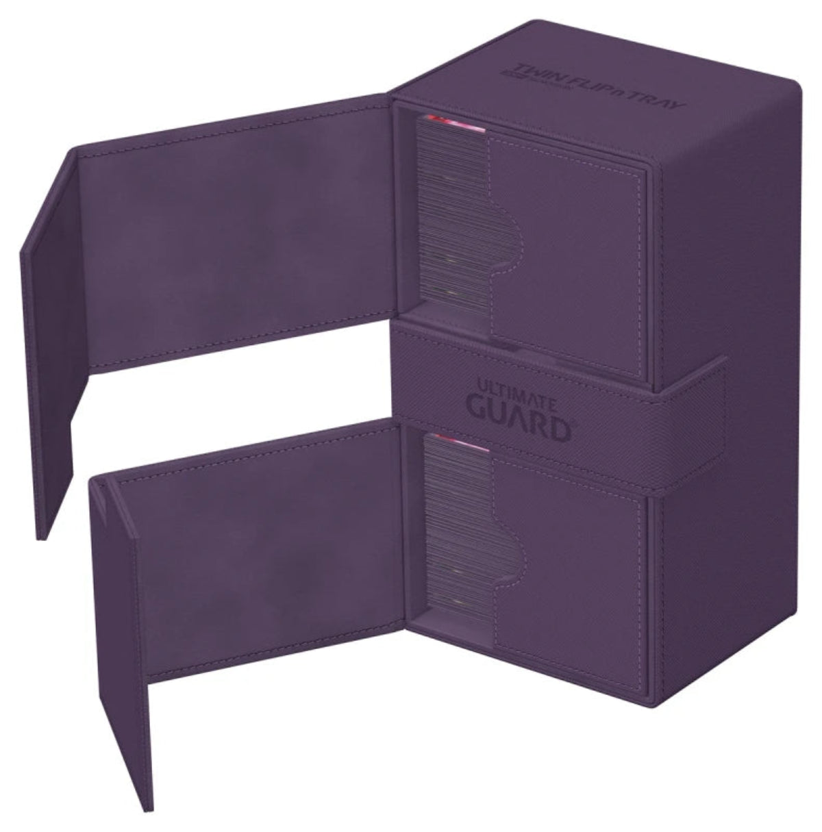 Ultimate Guard Twin Flip n Tray 200 Purple Xenoskin Deck Case