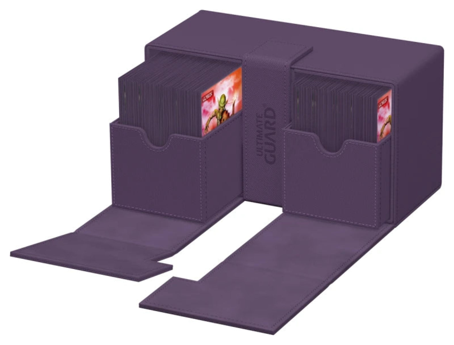 Ultimate Guard Twin Flip n Tray 200 Purple Xenoskin Deck Case