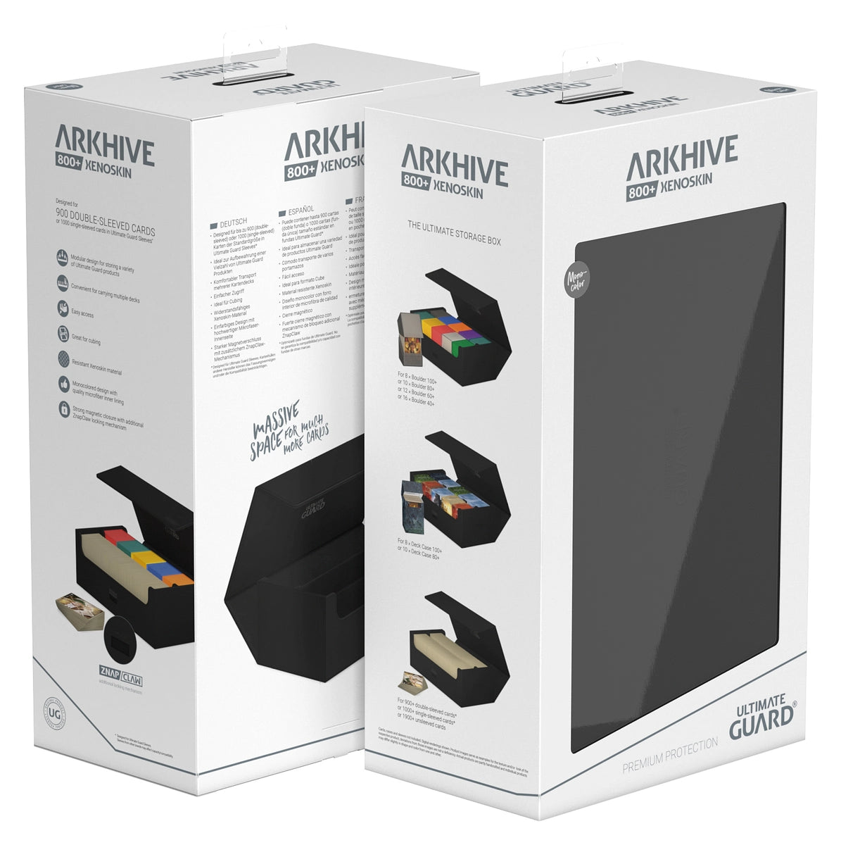 Ultimate Guard Arkhive 800+ Xenoskin Black Deck Case