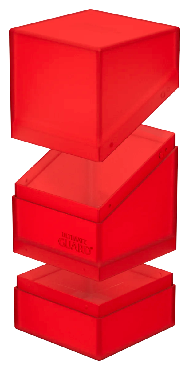 Ultimate Guard Boulder n Tray 100 Ruby Deck Box