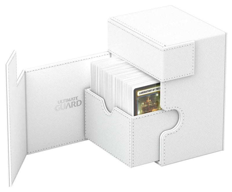Ultimate Guard Flip n Tray 133 White Xenoskin Deck Box