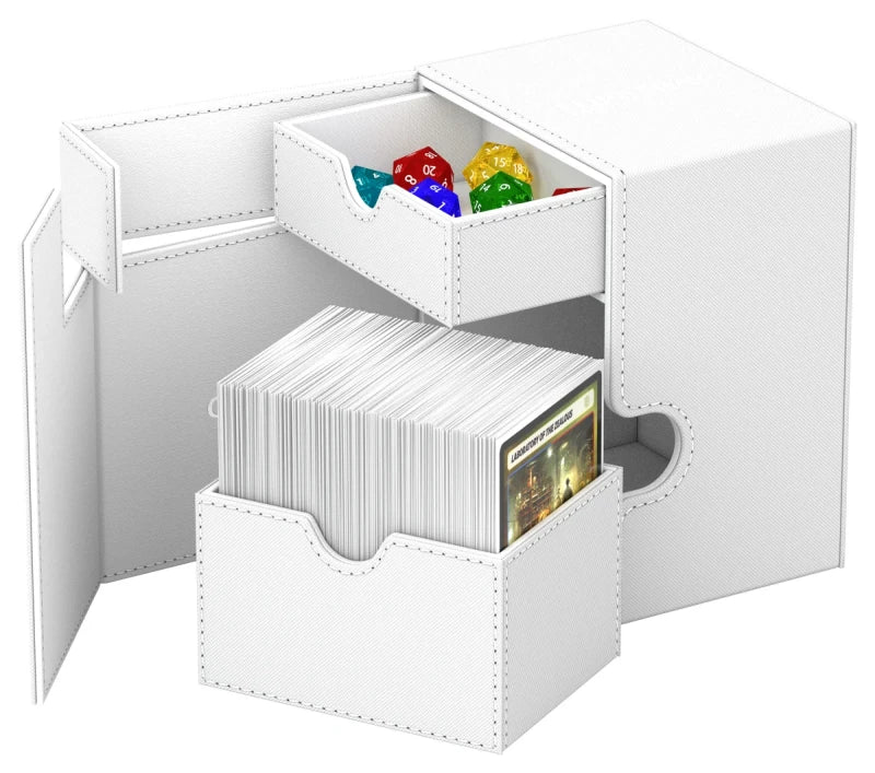 Ultimate Guard Flip n Tray 133 White Xenoskin Deck Box