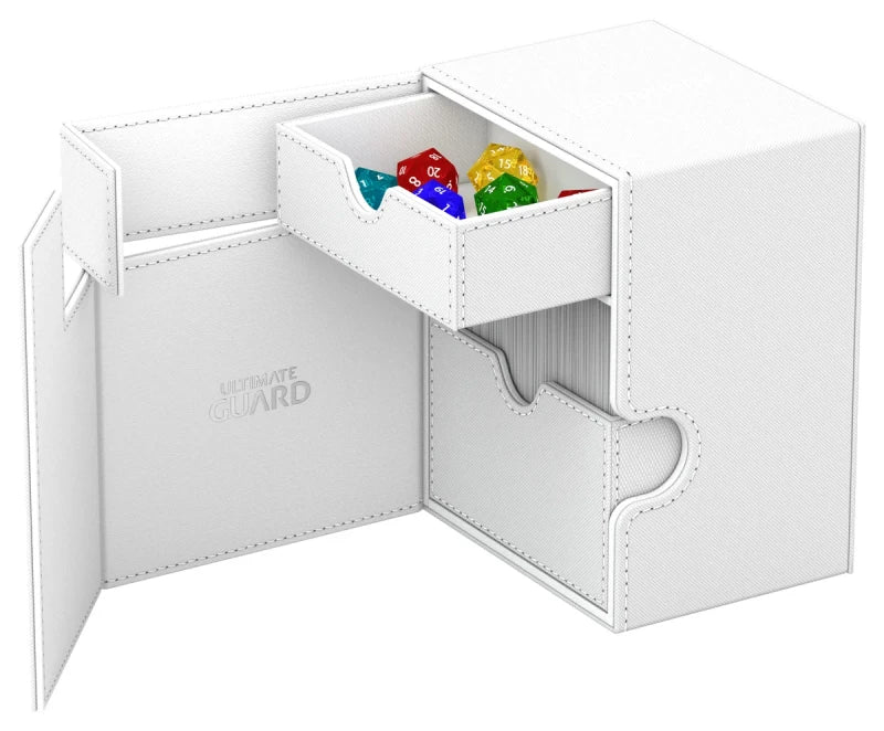 Ultimate Guard Flip n Tray 133 White Xenoskin Deck Box